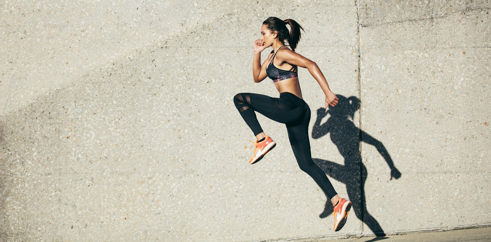 Woman Doing Fitness Exercise Outdoors